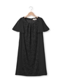 ローズフロッキワンピース/ブラック(119)