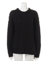 アシンメトリートップス/ブラック