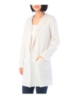 ダブルフェイスフーテッドカーディガン/ネイビー(093)