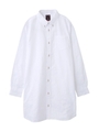 EMBROIDERED OX SHIRT DRESS/ライトブルー