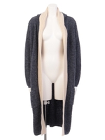 【1stline】ローゲージツートーンニットガウンCL-1230/CGY