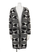 【ANAP】オルテガ柄ニットコート/O.WHT