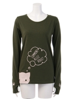 コビニャー指穴ロンT/カーキ