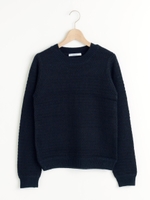 ジャカード編プルオーバー/Ｄブラウン柄