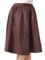 スエードミモレスカート/キャメル