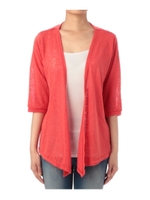 スラブトッパーカーディガン/オレンジ系(069)