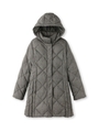 ダイヤダウンコート/ライトグレー(011)