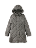 ダイヤダウンコート/ライトグレー(011)