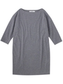 ドロップショルダーポンチワンピース/チャコールグレー(514)