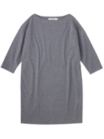 ドロップショルダーポンチワンピース/チャコールグレー(514)