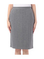 ピンストライプタイトスカート/グレー系(313)