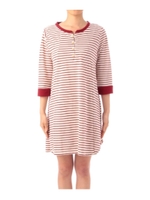ボーダー鹿の子ワンピース/レッド系(362)