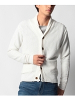 綿麻ショールニットカーディガン/サンドベージュ(053)