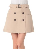 【dazzlin】トレンチ風台形スカート/ベージュ