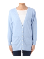 アンゴラ混ロングニットカーディガン/ナチュラル(050)