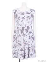 オリジナルジオメローズ柄ワンピ/ラベンダー