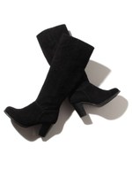 スエードロングブーツ/BEG