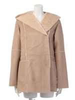 フェイクムートンコート/ベージュ