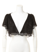 レースリバーシブルボレロ/ベージュ