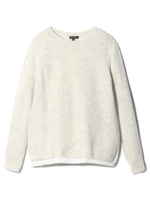 [S]杢調レイヤード風ニット/ホワイト系(402)