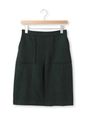 ウールタイトスカート/モスグリーン(024)