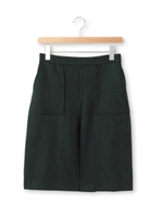 ウールタイトスカート/モスグリーン(024)