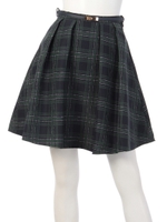 オリジナルチェックタックフレアＳＫ/ネイビー
