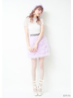 グリッターレオパードブラウス/PURPLE