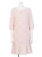 ビクトリアンプリントワンピ/ピンク