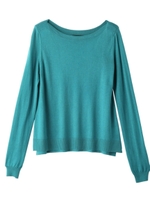 カシミヤ混セミＡラインボートネックニット/ピンク系(073)