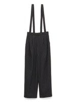 サスペンダー付きタックパンツ/BLK
