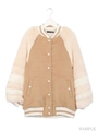ファーラインブルゾン/ベージュ