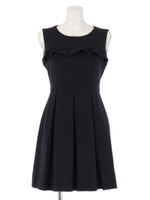 フリルタックワンピース/グレー