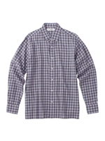 微起毛ブロードミニチェックシャツ/ダークグリーン(223)