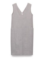 Vネックジャンパースカート/GRY