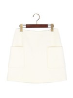 ●JOC W/N ポケット付き 台形 スカート/OFF-WHITE
