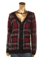 チェックブラッシュドカーデ/RED