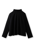 ハイネックフレアシャツ/ブラック(019)