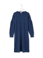 ロングニットワンピース/ブラック(019)