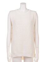 【CASUAL】イレヘムニットベスト/ホワイト