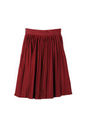 【OU】コーティングプリーツスカート/BORDEAUX