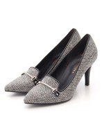 【ｖａｎｉｔｙｂｅａｕｔｙ】【柔らかSoft　Insole】ポインテッドビットパンプス/ブラックコンビ