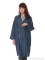 【宮崎あおいさんCM着用商品】ドロップショルダーデニムコート/Indigo
