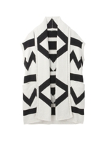 トライバルニットカーディガン/ブラック(419)