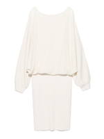 ピンタックドルマンワンピース/WHT