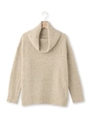 メランジオフタートルニット/オフホワイト(003)