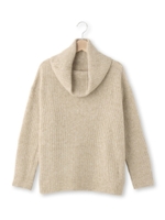 メランジオフタートルニット/オフホワイト(003)