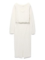 ラップ風ロングワンピース/OWHT