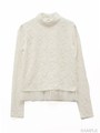 レース＊チュールトップス/ホワイト