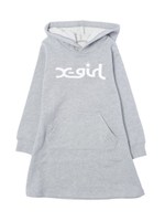 LOGO BASIC HOODED DRESS(4T〜7T)/ネイビー